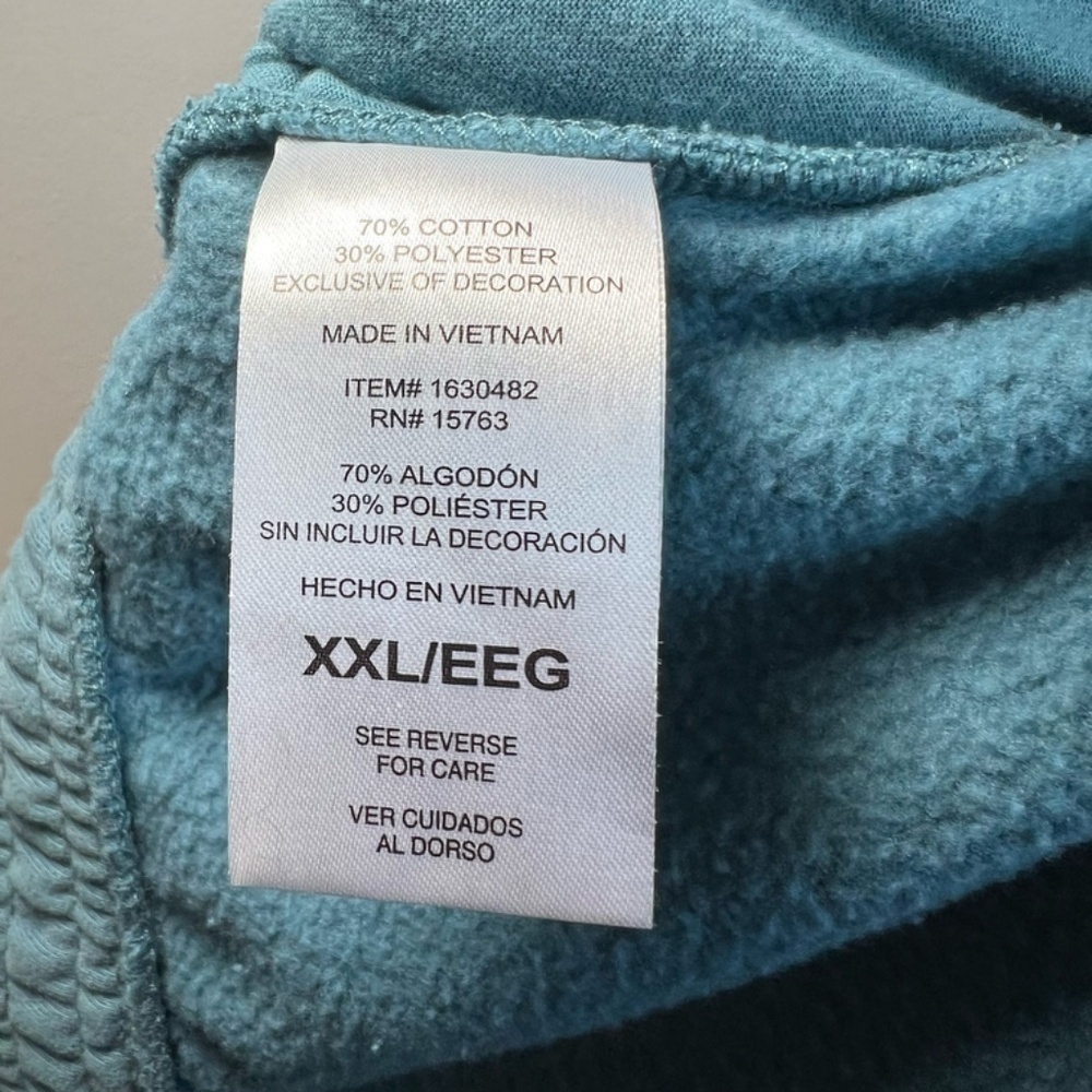 Champion Pintuck Brushed Fleece Jogger Sweatpants Aqua Tonic Lounge Women's XXL - Picture 12 of 12